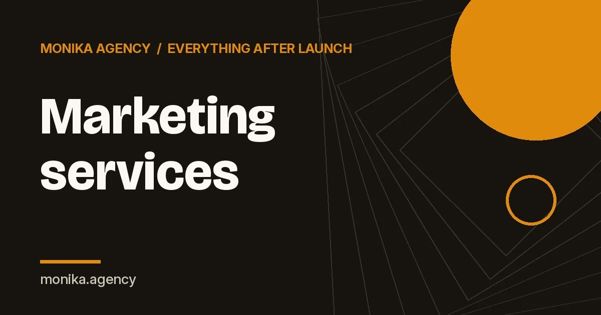 Marketing services cover image: Monika Agency upsells